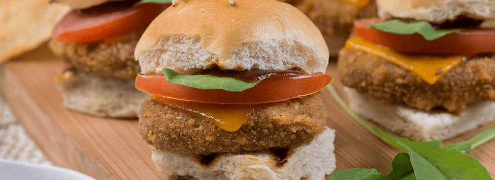 Hamburguesa Baby de nuggets BBQ