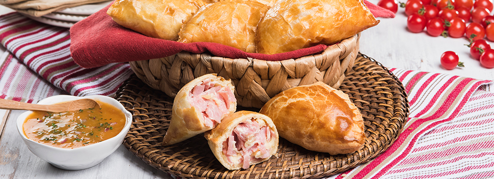Empanadas de jamón y queso