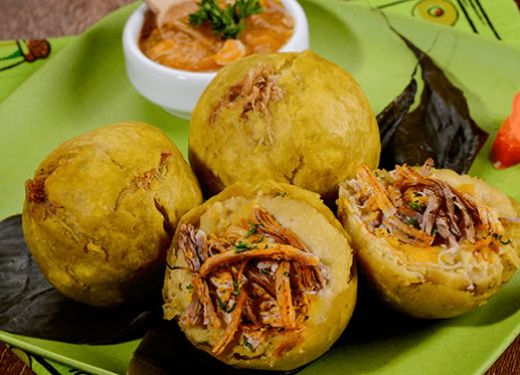 Bolones de verde con cerdo