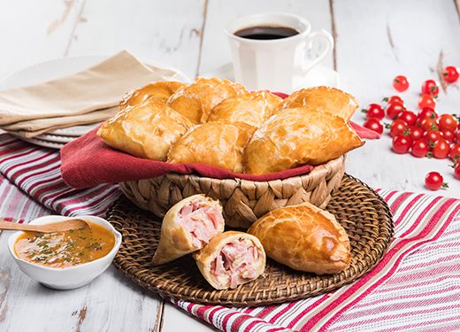 Empanadas de jamón y queso